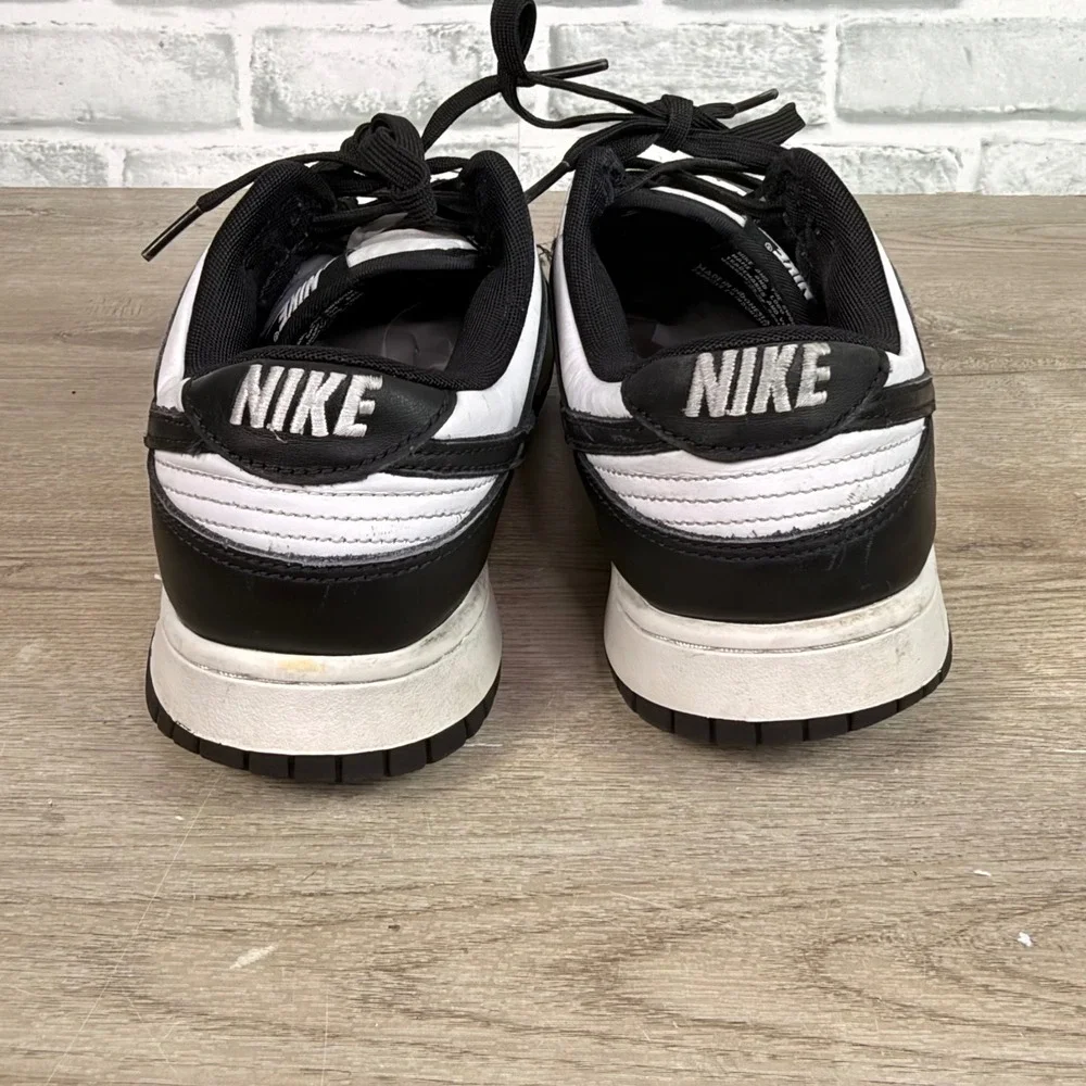 Nike Dunk Low Retro Panda Sneakers Black White Mens 11